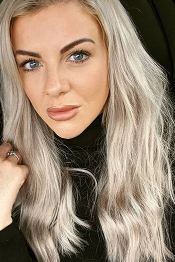 Clip in human top hair extensions silver