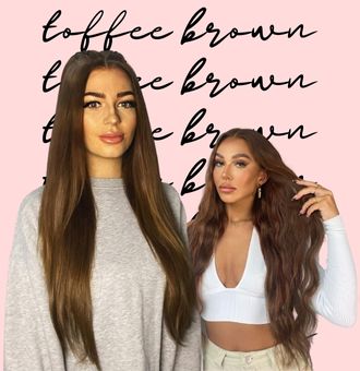 toffee brown hair extensions