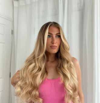 BELLAMI 220g 22 Ombre #18 - Dirty Blonde / Lavender Hair Extensions -  BELLAMI Hair