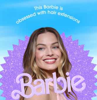 Margot Robbie's Barbie 2023 Hairstyles Using Hair Extensions