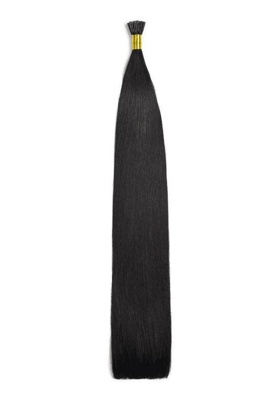 jet black #1 remy royale i-tip hair extension