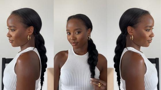 Load video: BRAIDED PONYTAIL