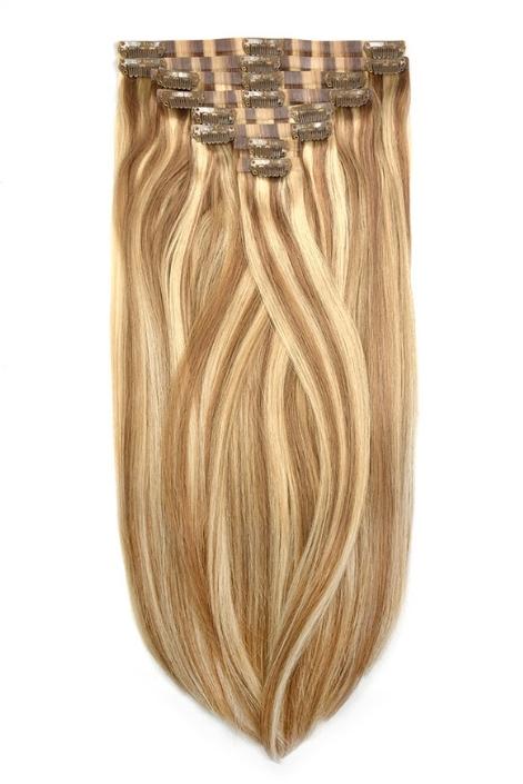 Biscuit Blondey (#18/613) Double Drawn Seamless Clip In Hair Extensions