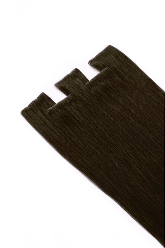 Dark Brown Invisible Tape In Hair Extension: Pack of extensions