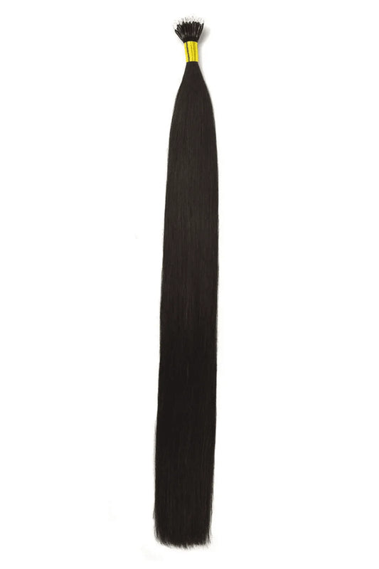 Darkest Brown Nano Ring Hair Extensions: Full Extensions