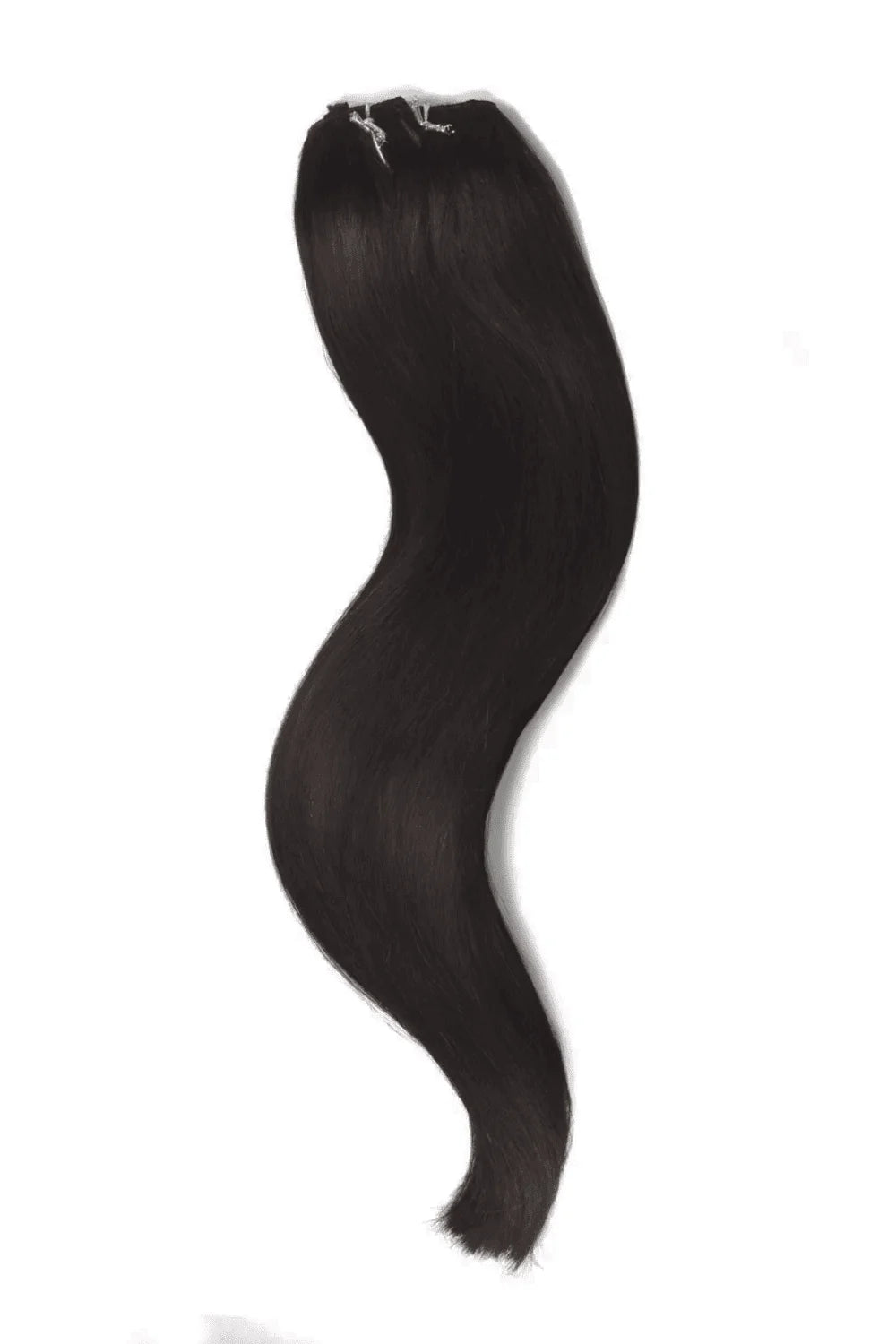 Darkest Brown One Piece Hair Extensions: Full Extension