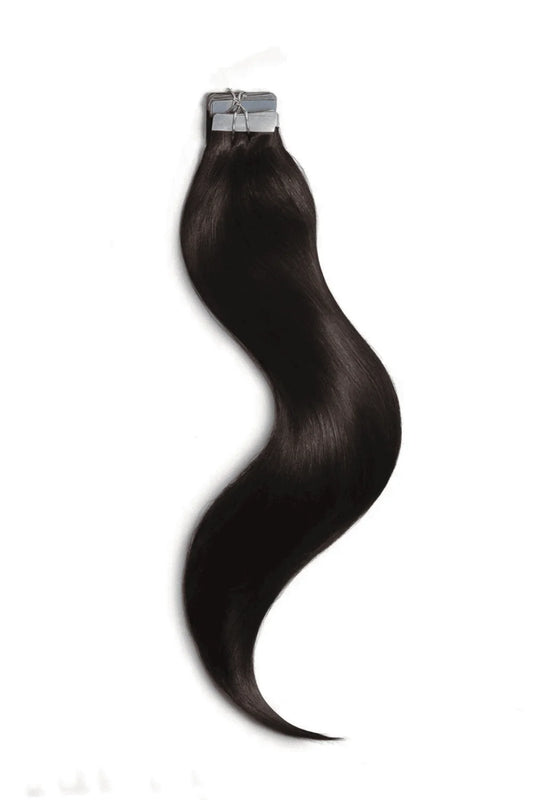 Darkest Brown Tape In Hair Extensions: Full Extension