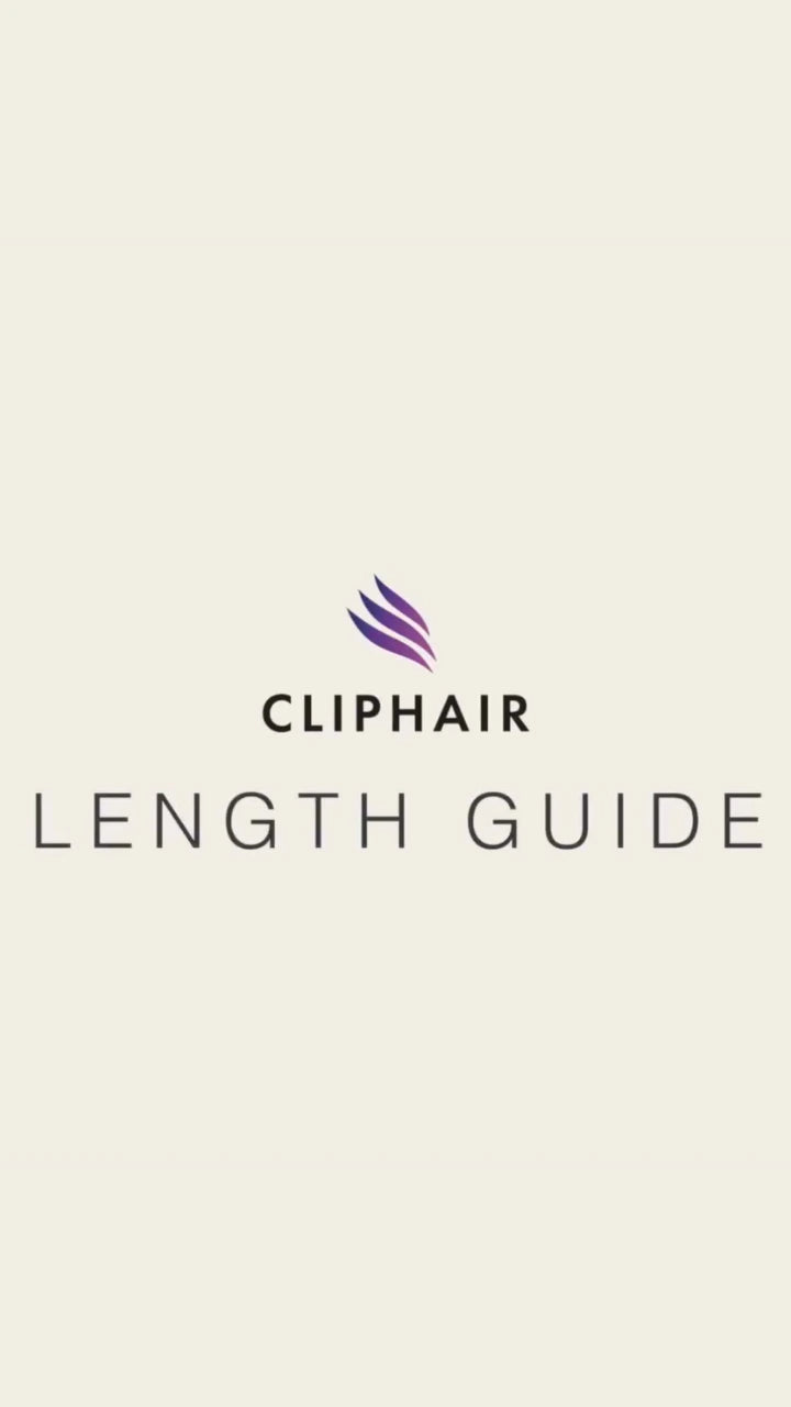 Load video: Hair Extensions Length Guide