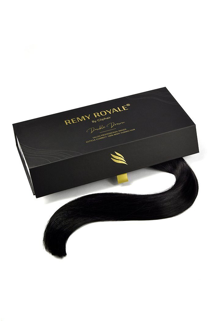 Remy Royale Seamless Clip ins - Jet Black (#1) Remy Royale Seamless Clip ins Trade Cliphair 