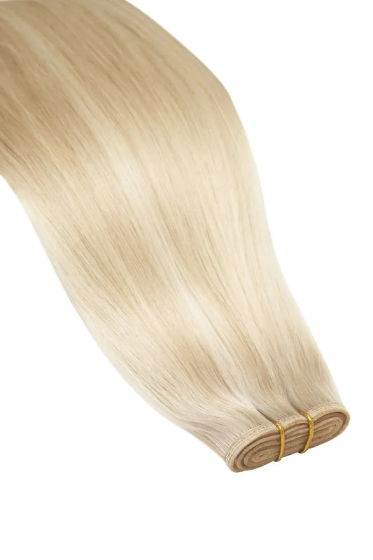 Barbie Blonde (#16/60) Remy Royale Flat Weft Hair Extensions