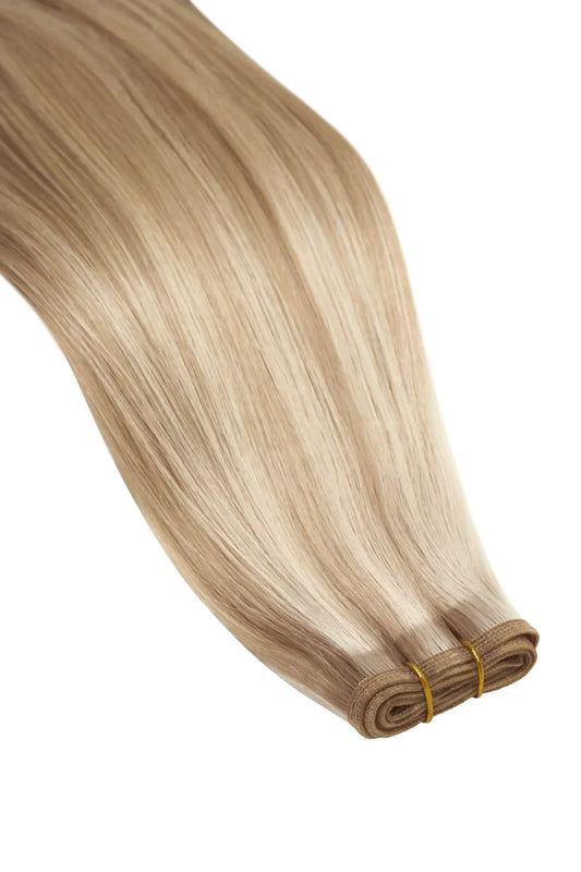 Biscuit Blondey (#18/613) Remy Royale Flat Weft Hair Extensions