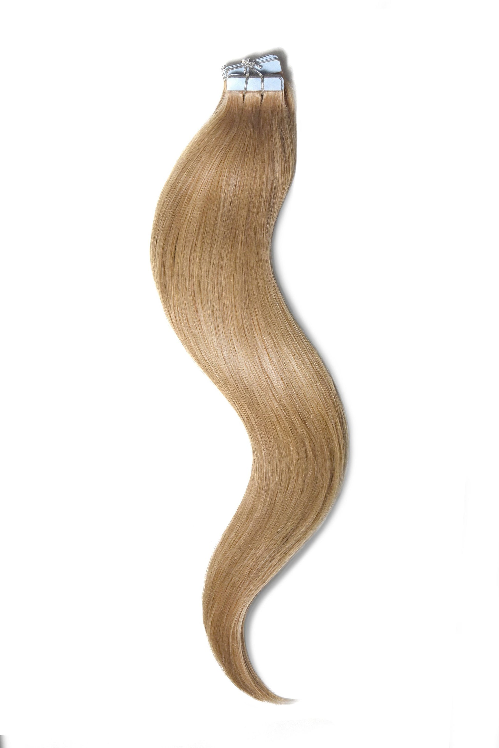 Tape in Remy Human Hair Extensions, Strawberry/Ginger Blonde (#27) Tape in Hair Extensions Cliphair UK 