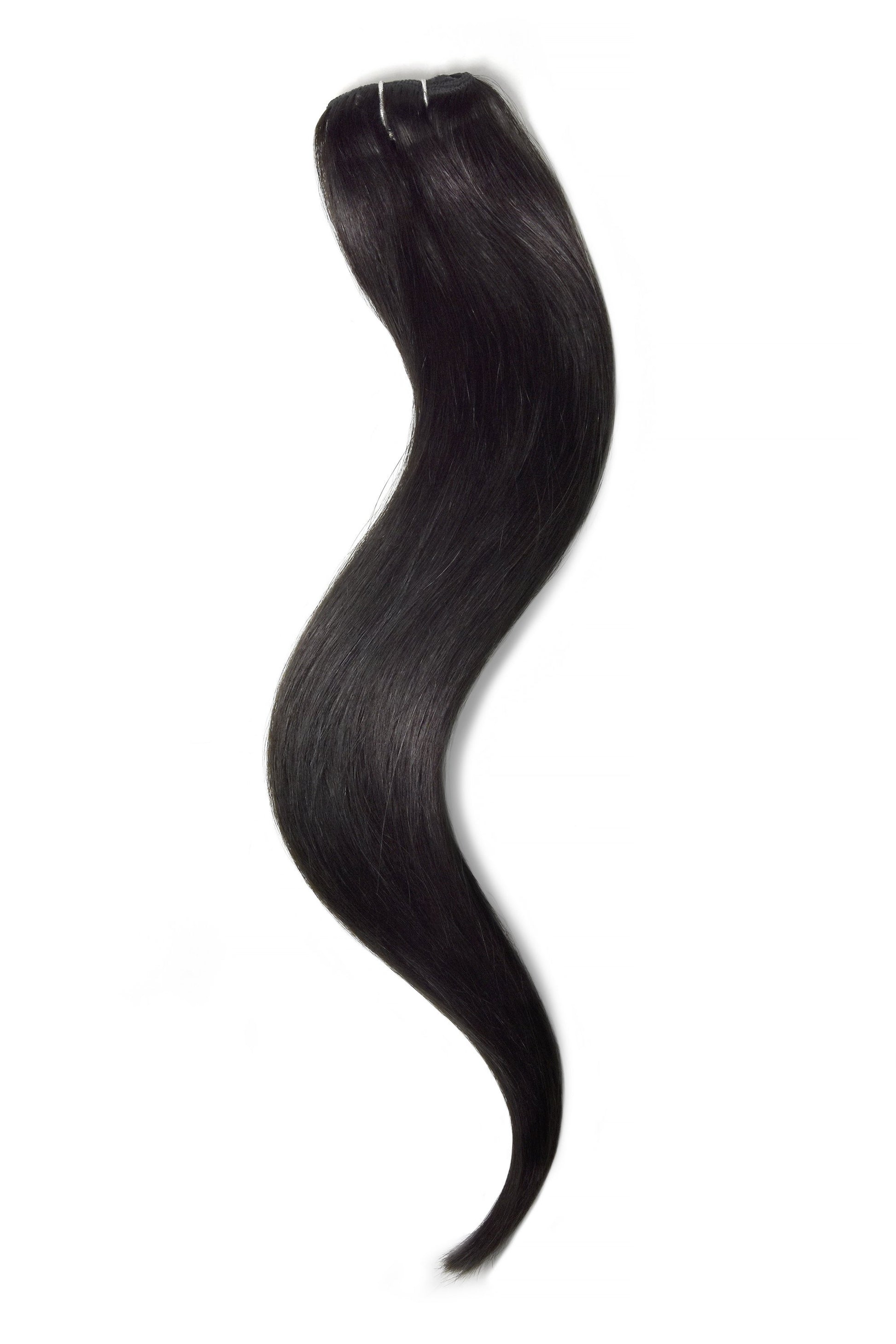 one piece hair extensions clip in natural black