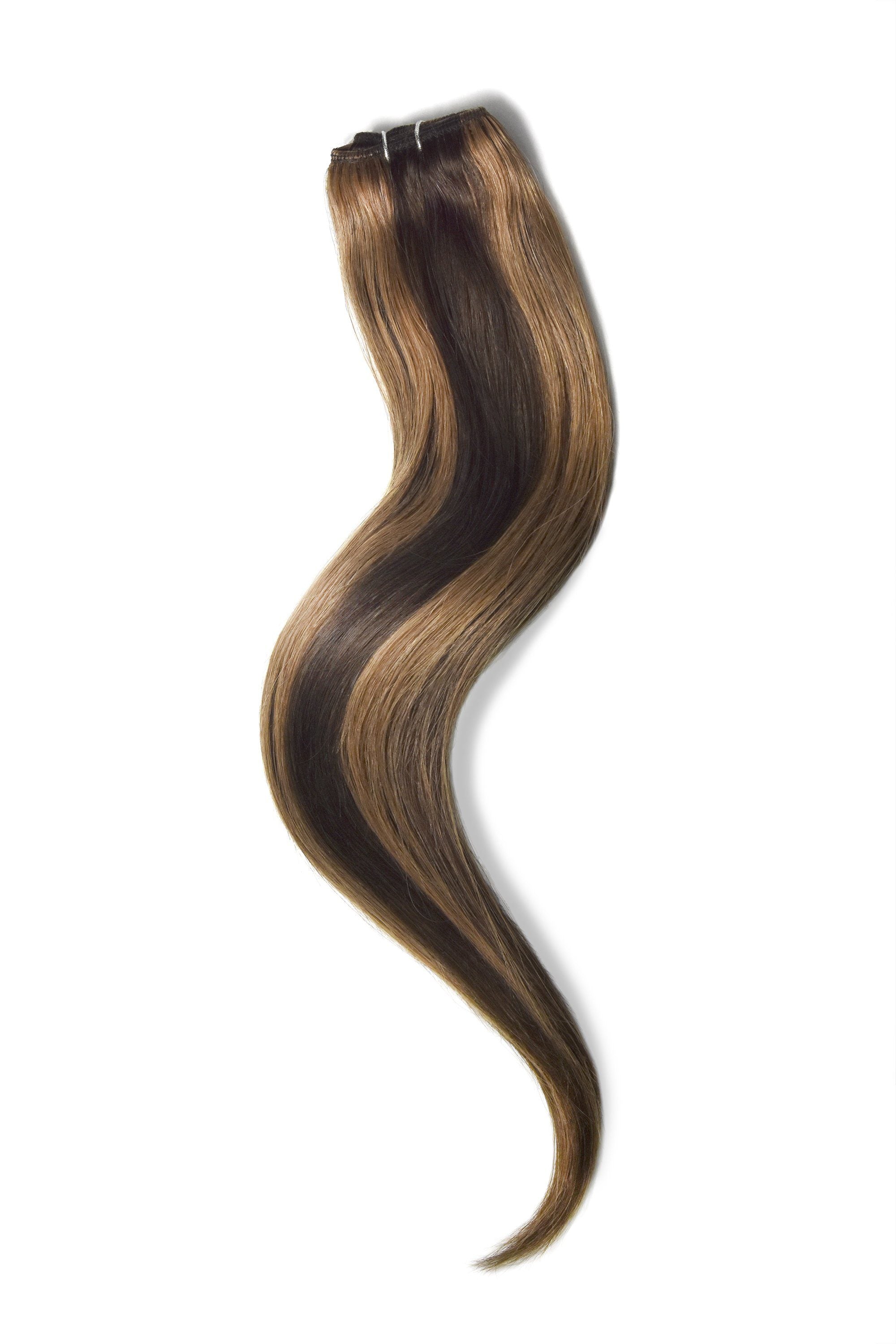 Cinnamon Brownie 4 30 One Piece Clip In Hair Extensions