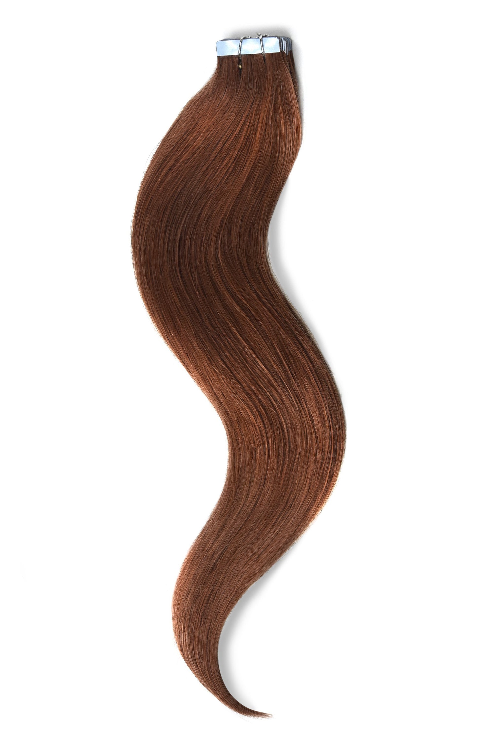 Tape in Remy Human Hair Extensions - Dark Auburn/Copper Red (#33) Tape in Hair Extensions cliphair 