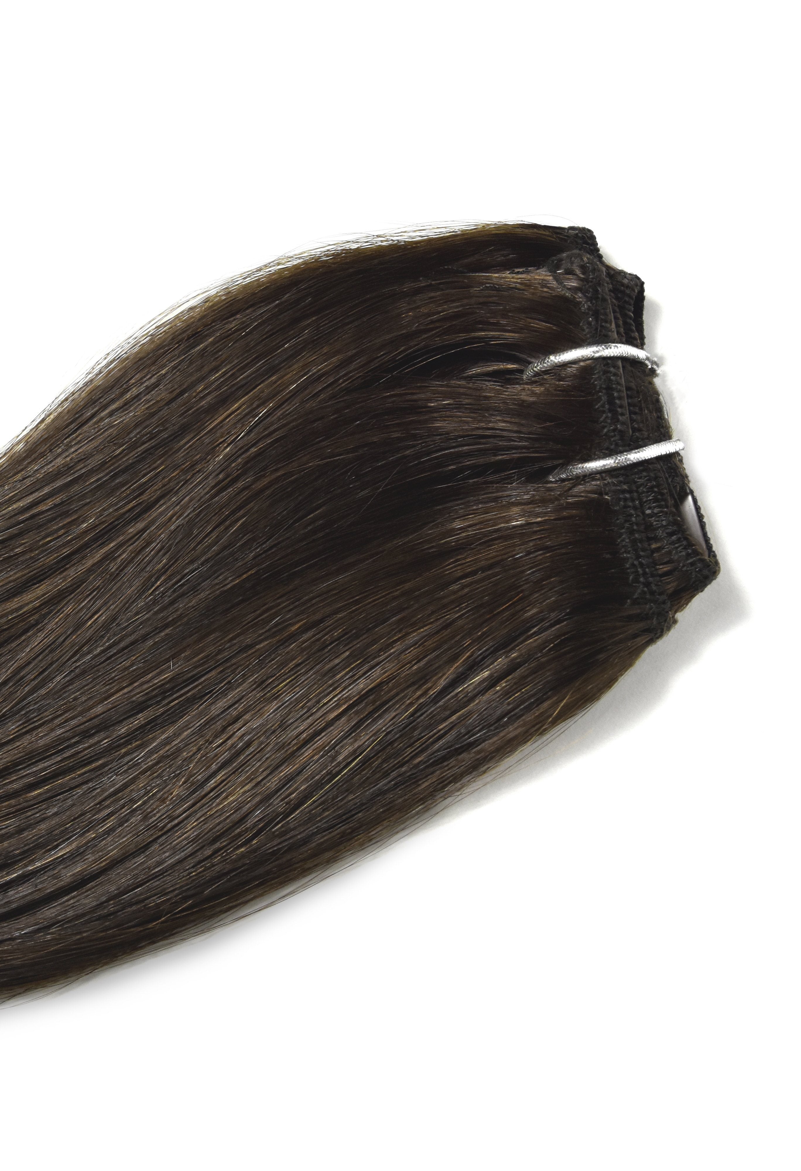 Dark Brown One Piece Top Up Hair Extensions Cliphair UK