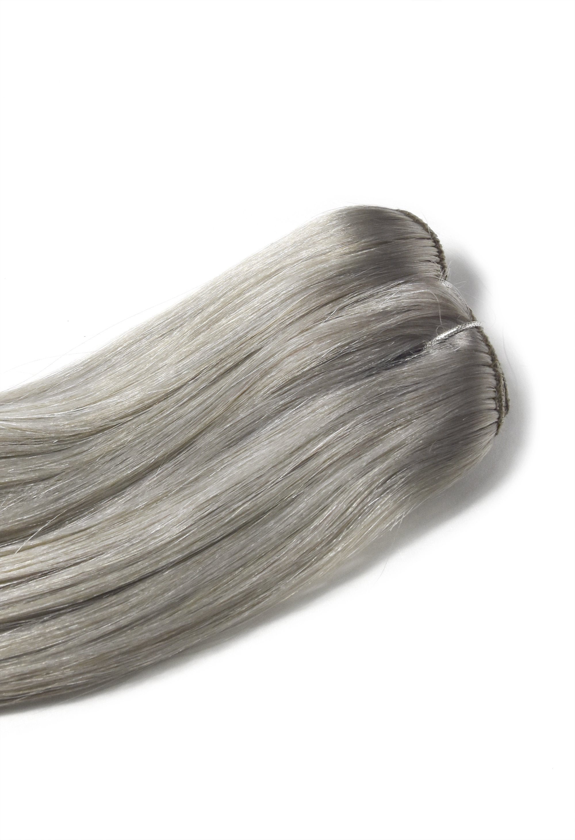 Silver Grey SG One Piece Clip In Hair Extensions Top Up