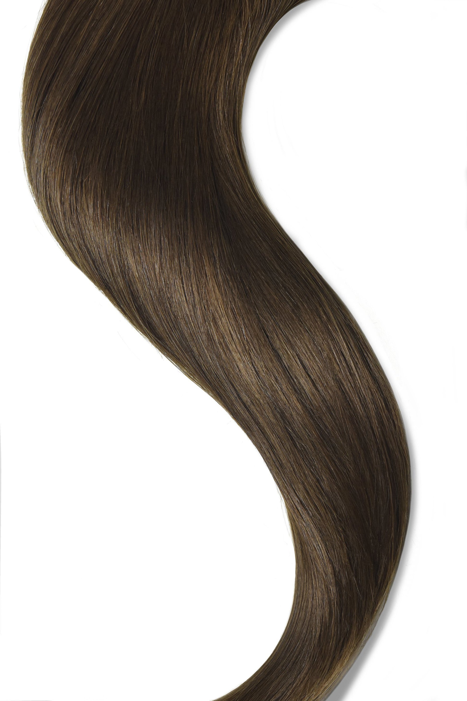 real human hair tape in extensions medium ash brown