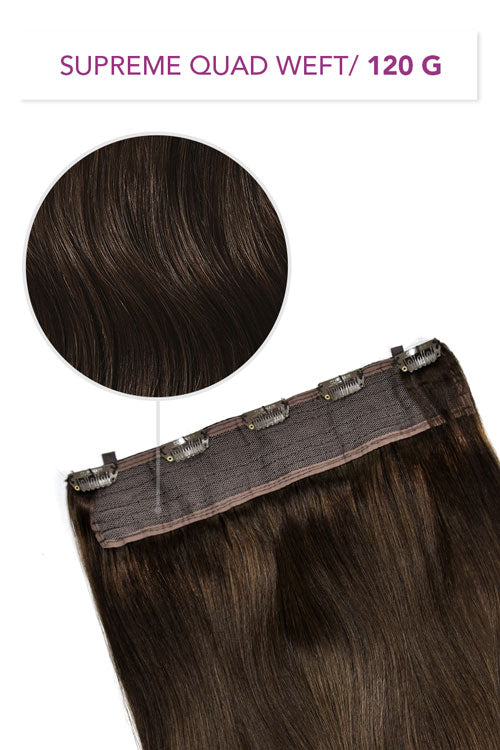 One Piece Clip In Hair Extensions 120G Supreme Quad Weft Hair