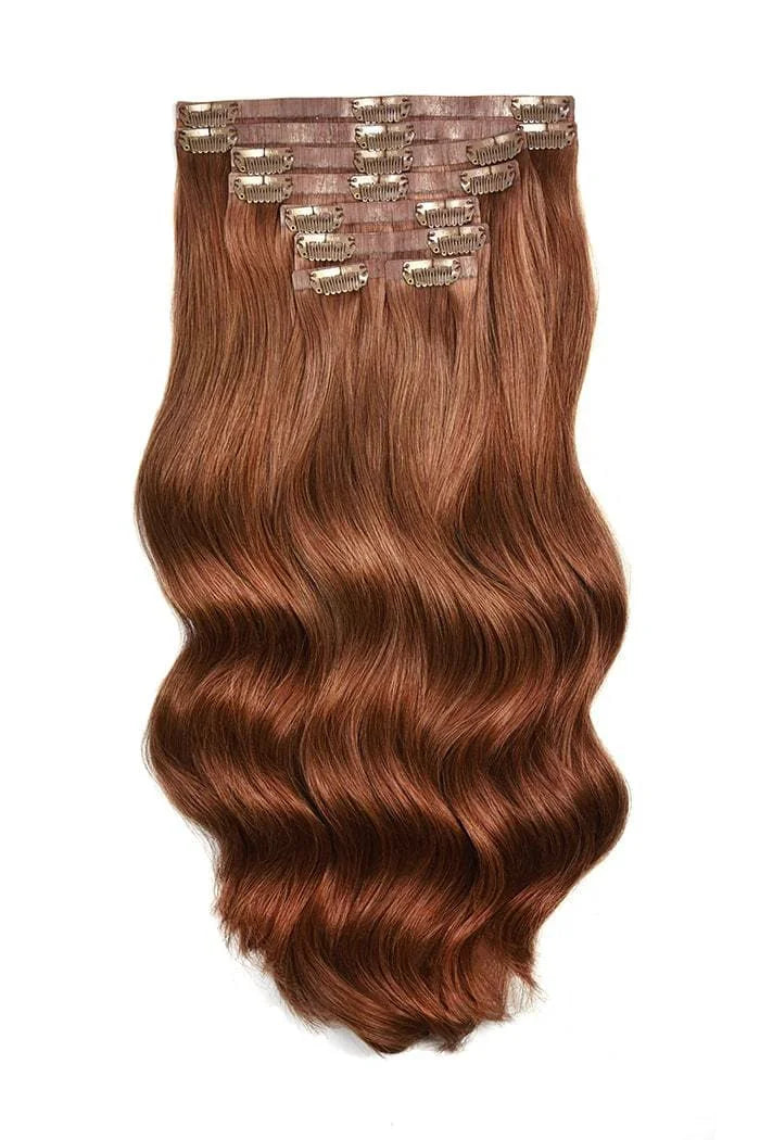 Remy Royale Seamless Clip ins - Dark Auburn/Copper Red (#33)