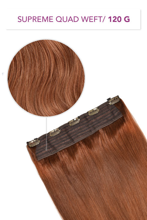 One Piece Clip In Hair Extensions 120G Supreme Quad Weft Hair