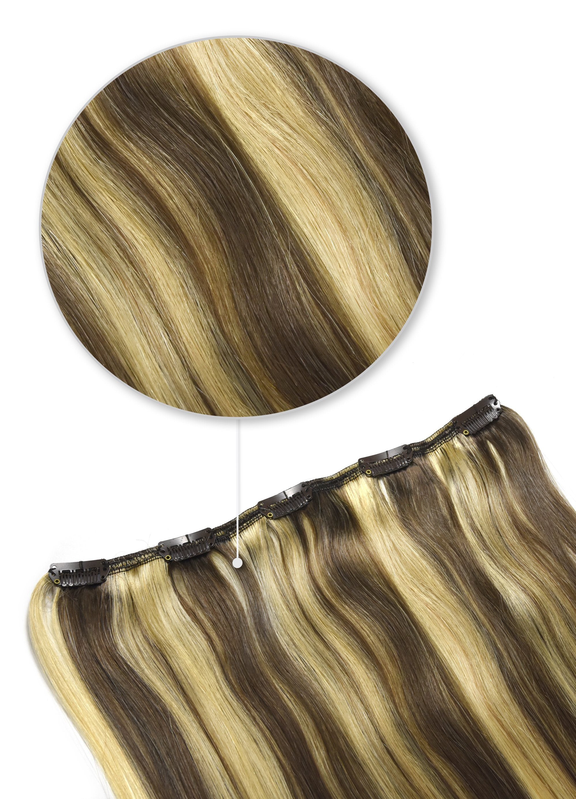 Dirty Blonde 9 613 One Piece Clip In Hair Extensions Cliphair UK