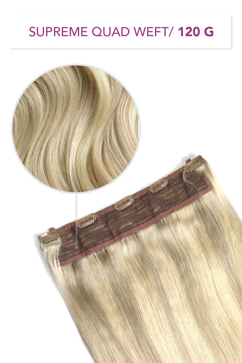 One Piece Clip In Hair Extensions 120G Supreme Quad Weft Hair