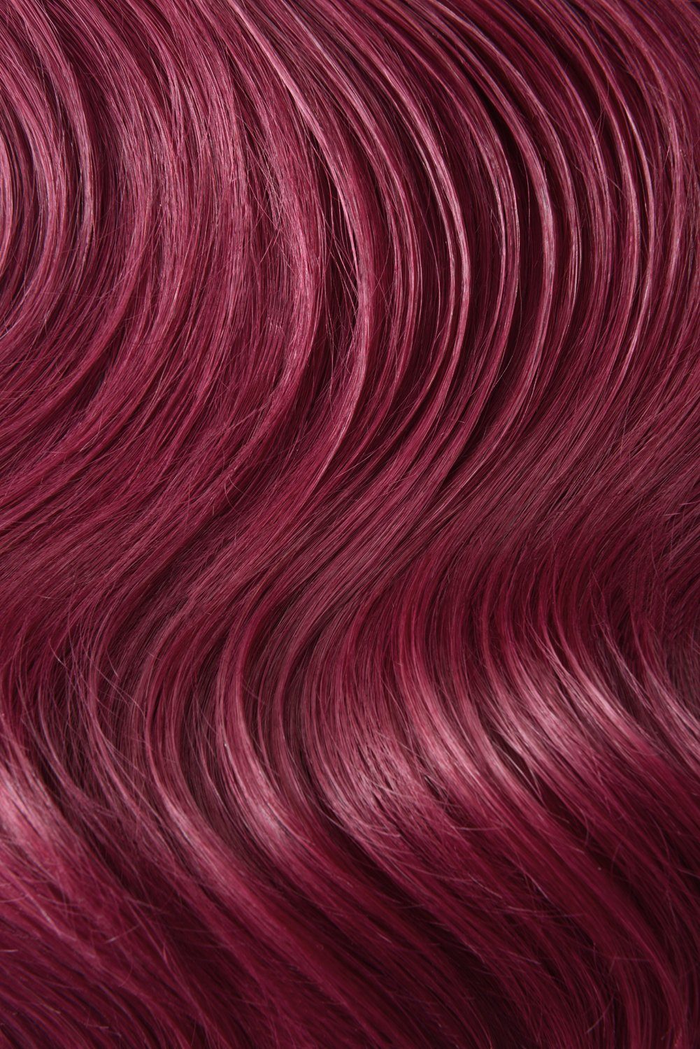 Double Wefted Full Head Remy Clip in Human Hair Extensions - Plum/Cherry Red (#530) Double wefted full head cliphair 