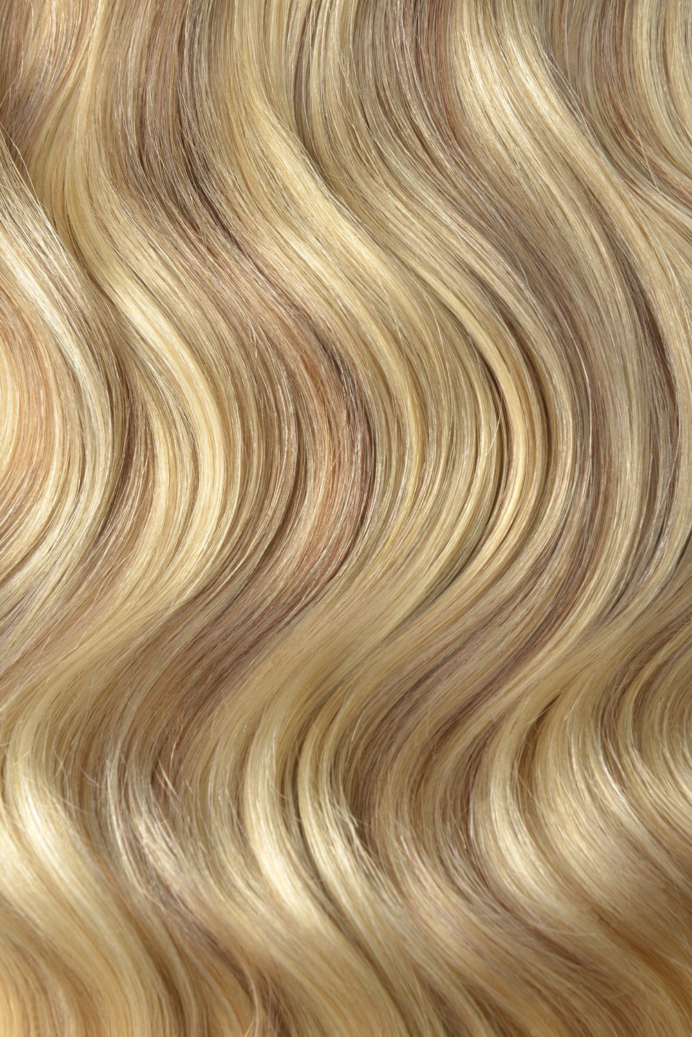 Double Wefted Full Head Remy Clip in Human Hair Extensions - Dark Blonde/Ash Blonde Mix (#14/22) Double wefted full head cliphair 