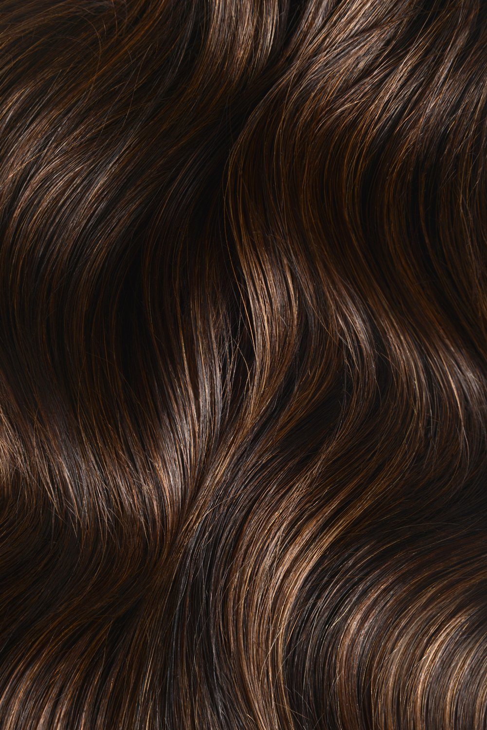 Double Wefted Full Head Remy Clip in Human Hair Extensions - Brown Mix (#2/4/6) Double wefted full head cliphair 