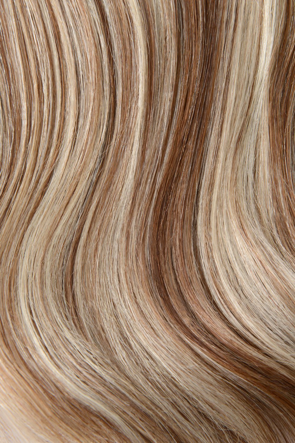 Double Wefted Full Head Remy Clip in Human Hair Extensions - Light Brown/Bleach Blonde Mix (#6/613) Double wefted full head cliphair 