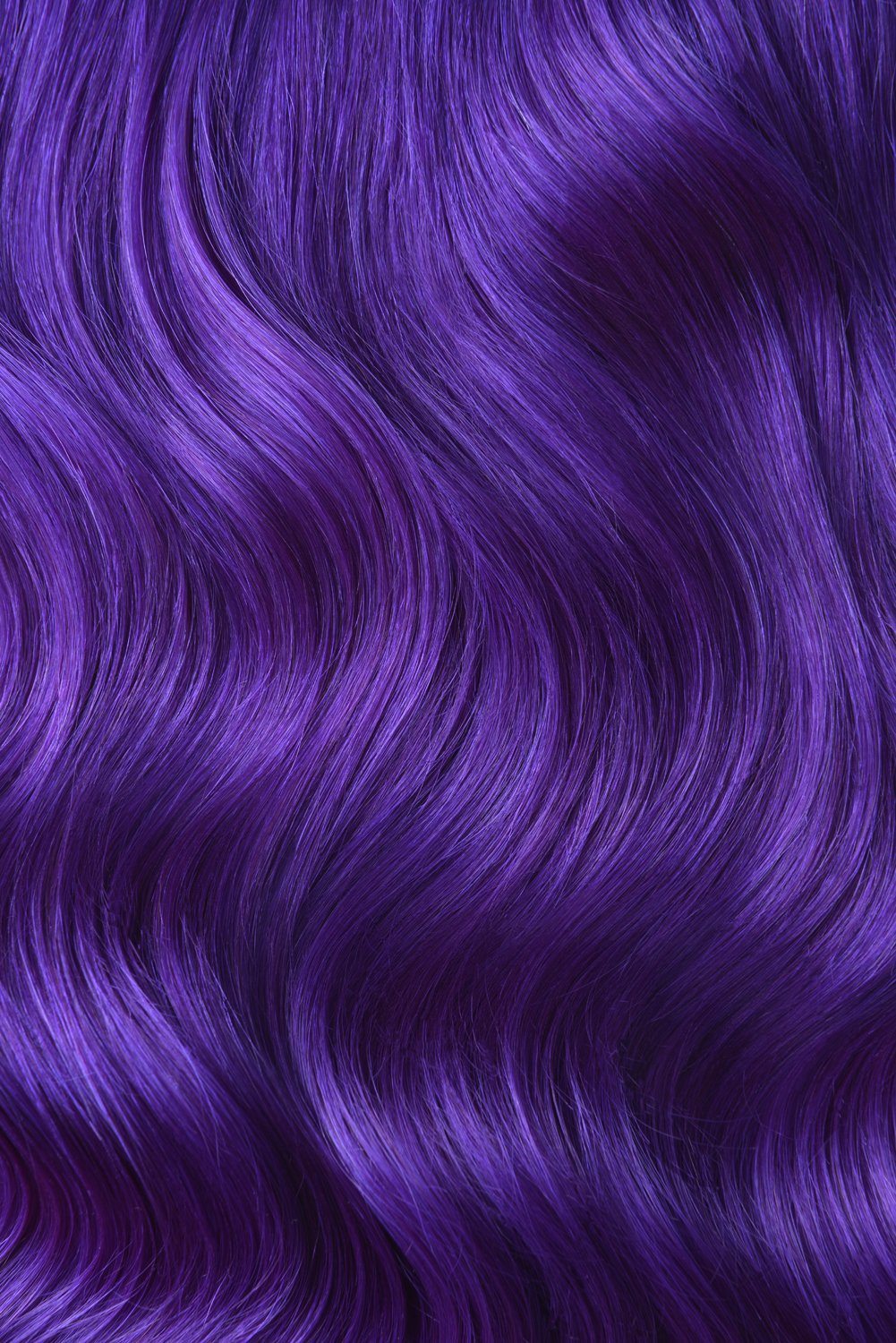 Double Wefted Full Head Remy Clip in Human Hair Extensions - Purple Double wefted full head cliphair 