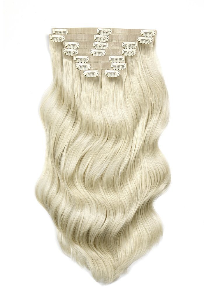 Remy Royale Seamless Clip ins - Ice Blonde Remy Royale Seamless Clip ins Cliphair