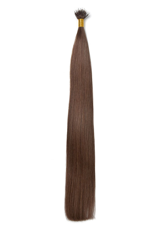 Light/Chestnut Brown (#6) Nano Hair Extensions 