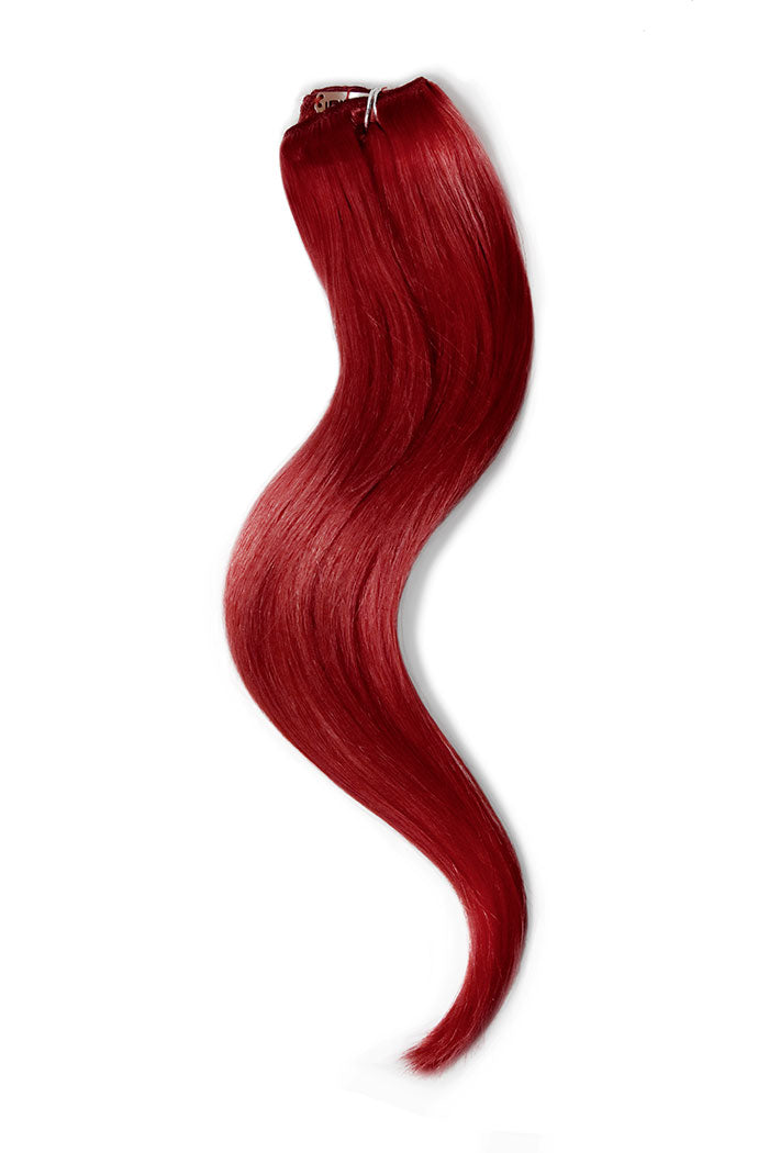 Deep Red One Piece Clip In Hair Extensions Cliphair UK