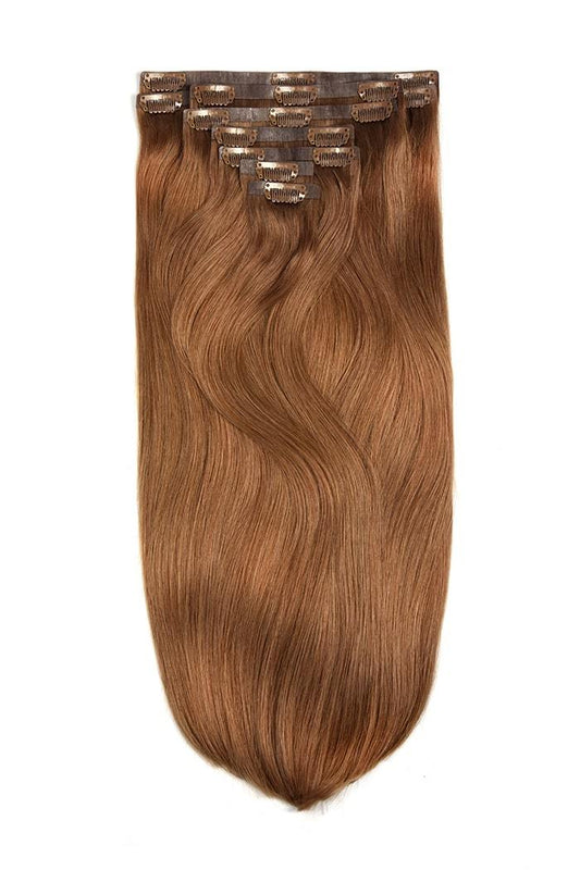 Remy Royale Seamless Clip ins - Light Auburn (#30) Remy Royale Seamless Clip ins Cliphair 