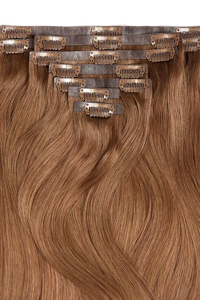 Remy Royale Seamless Clip ins - Light Auburn (#30) Remy Royale Seamless Clip ins Cliphair 