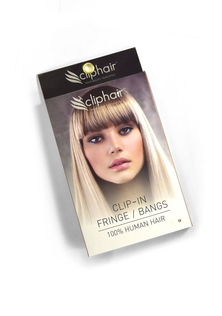 Clip in /on Remy Human Hair Fringe / Bangs - ICEBLONDE Clip In Fringe Extensions cliphair 