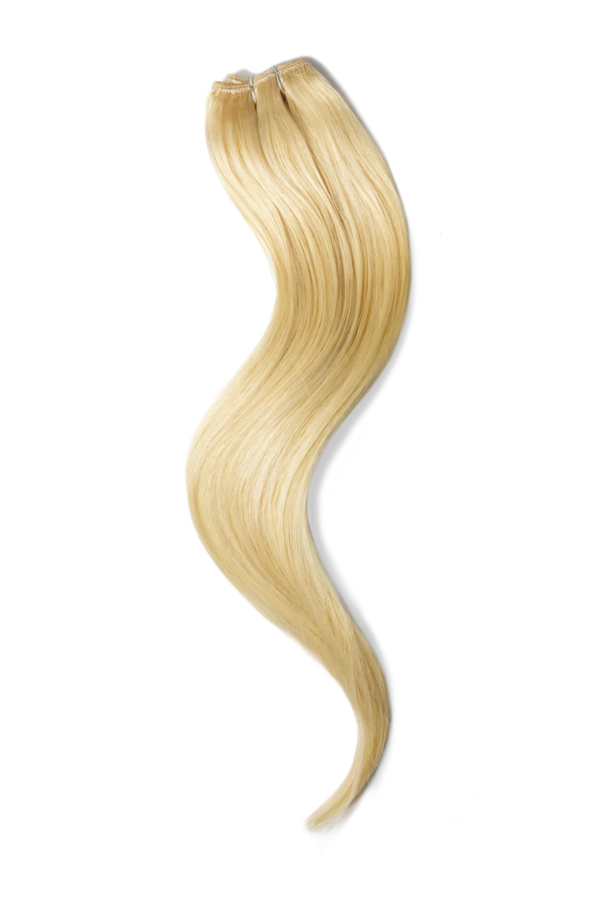 Light Ash Blonde 22 One Piece Clip In Hair Extensions Top Up