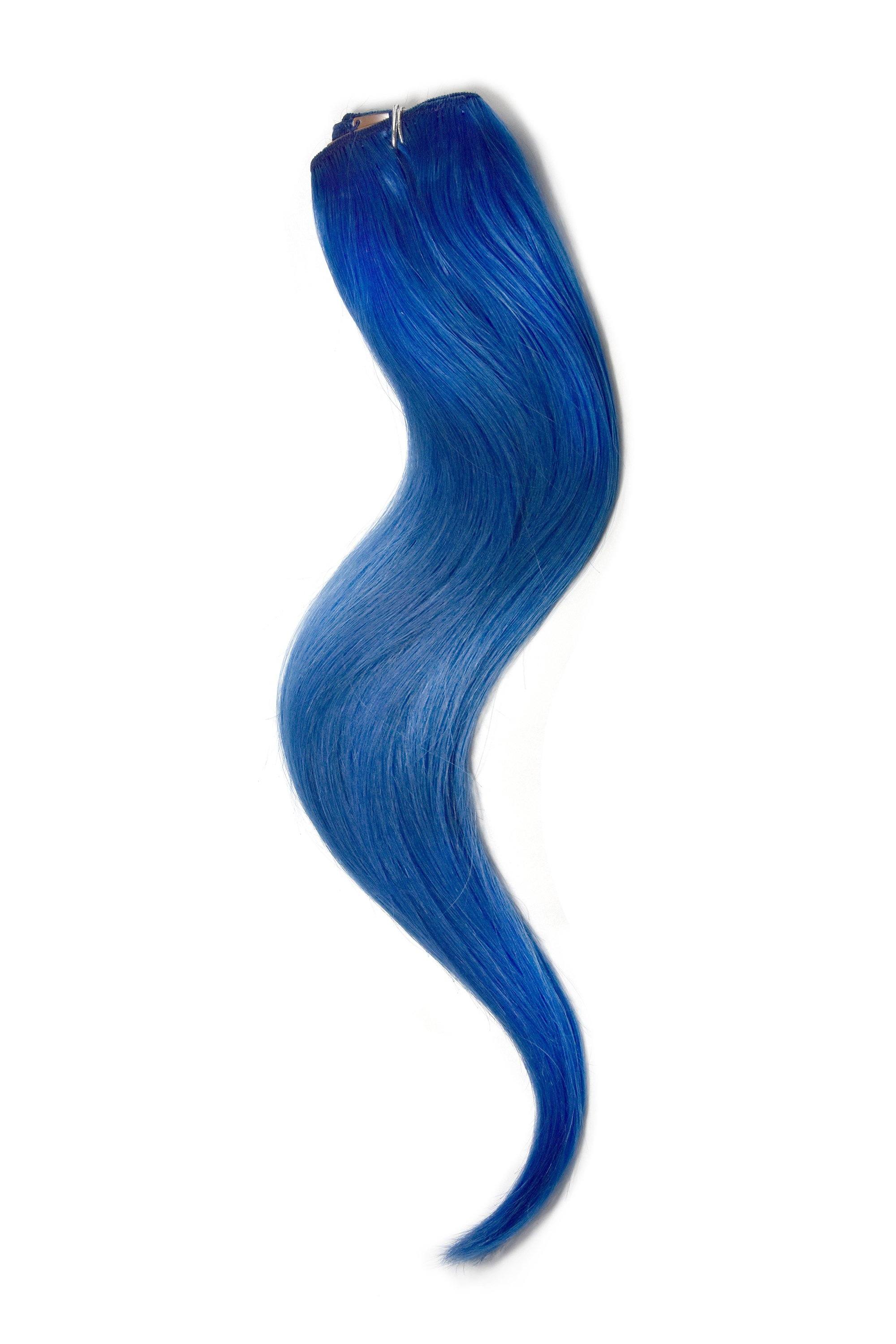 Blue One Piece Clip In Hair Extensions Top Up